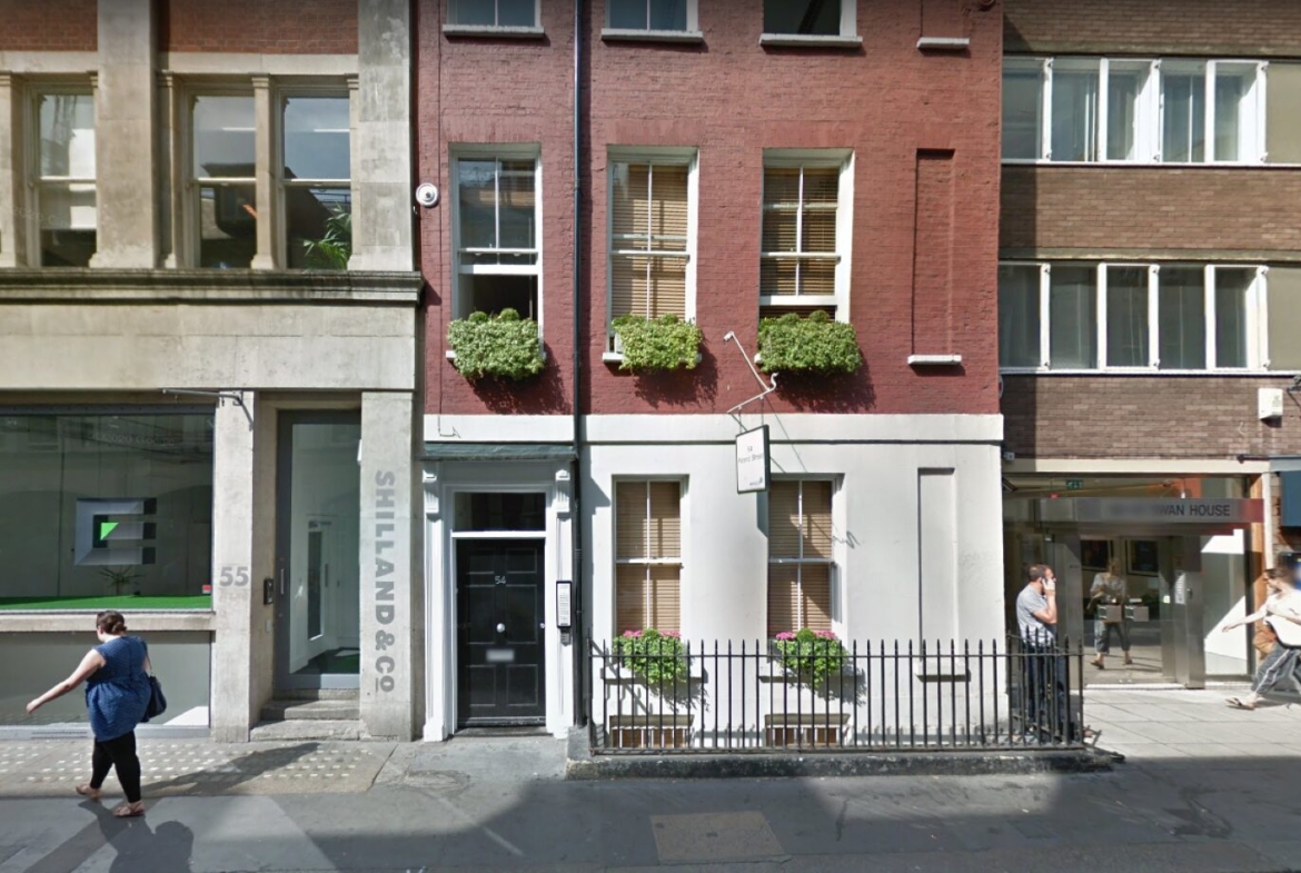 Modern offices on Poland Street, Soho