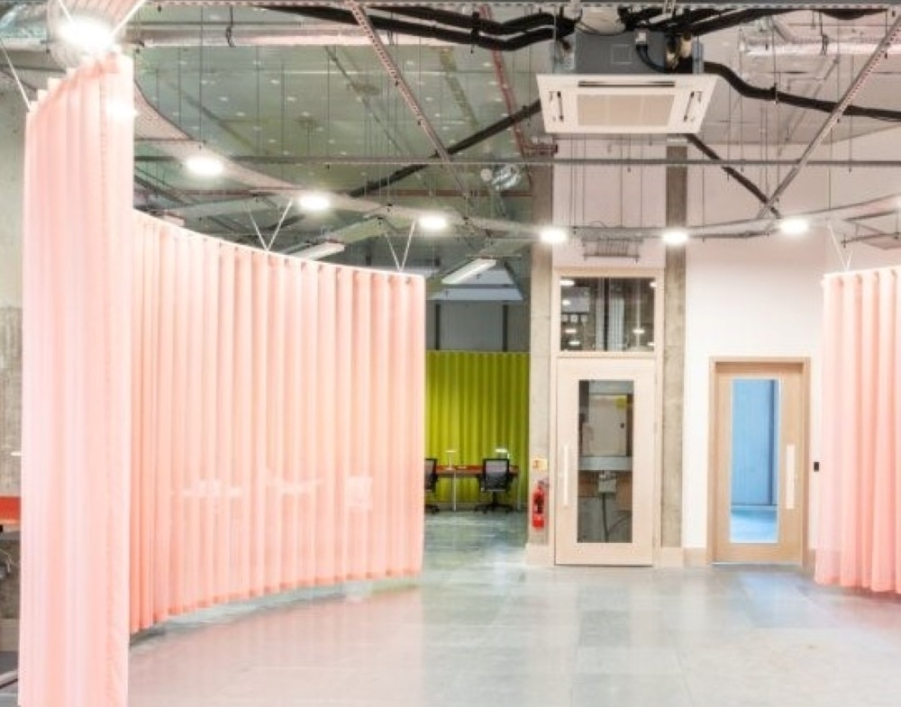 Co-working desks next to Barking station