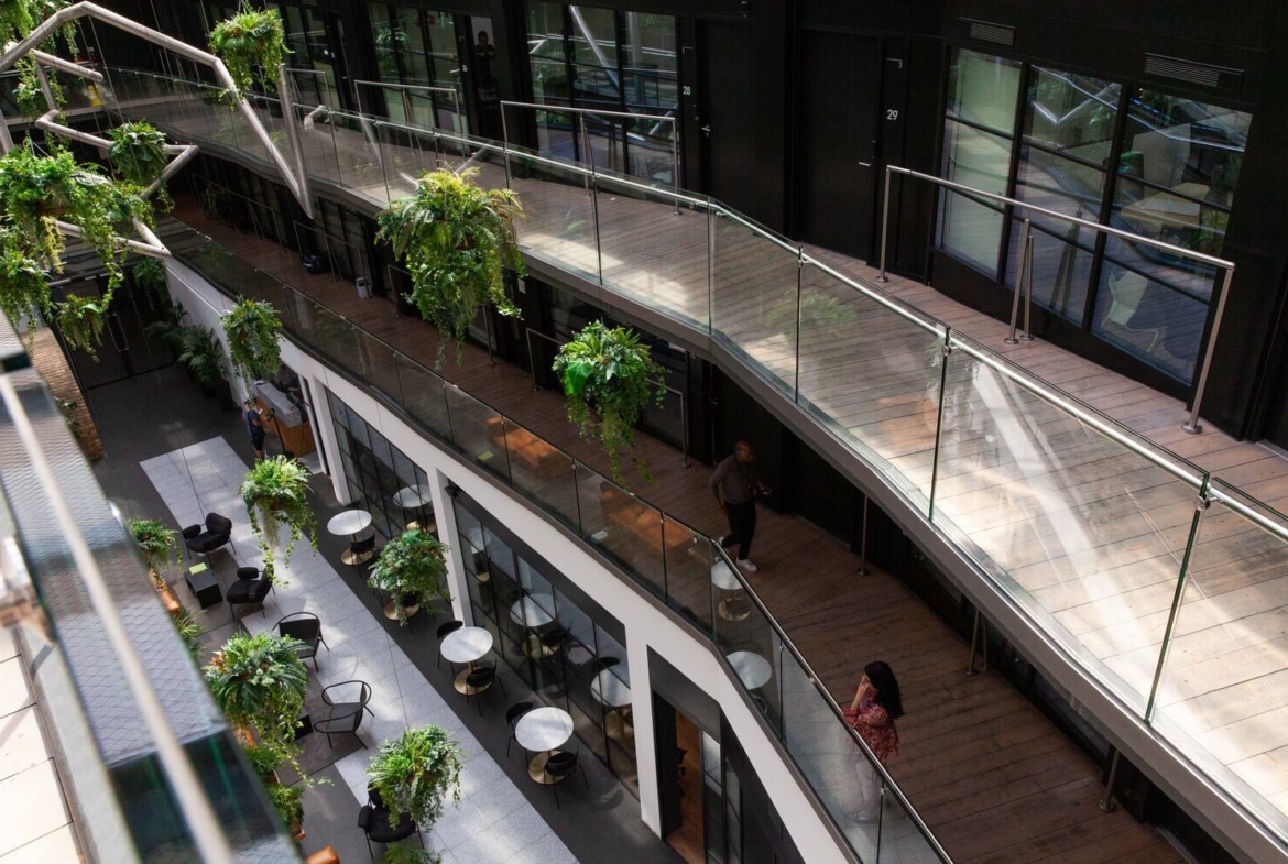 Atrium internal Stunning workspace in Camden, London